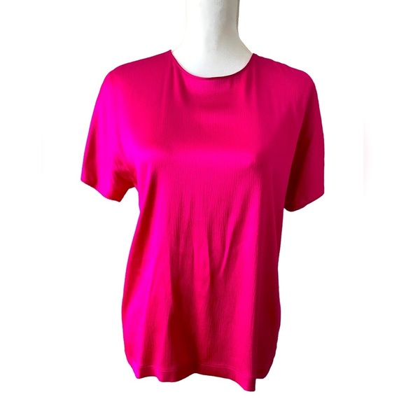 Gloria Sachs fushia pink silky blouse top- size 6 - vintage 90’s office wear - Picture 8 of 8